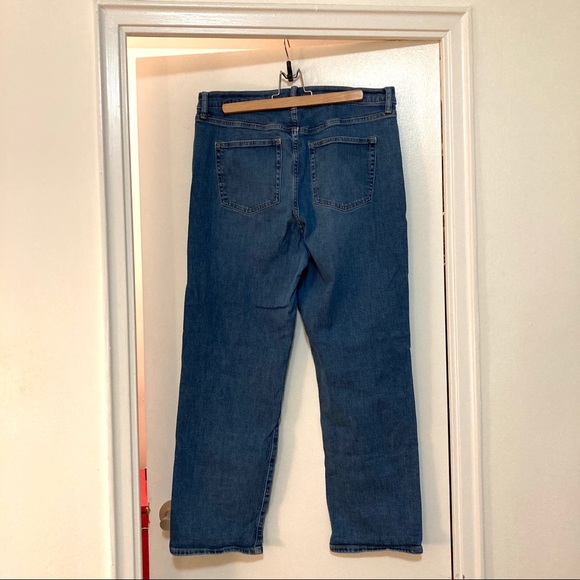 UNIQLO women's regular straight high rise jeans - Picture 2 of 6